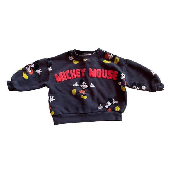 18-24M Zara + Disney Mickey Mouse Sweatshirt - Picture 1 of 5